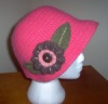 827.Felted Flapper Hat