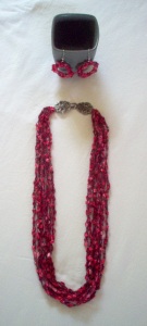 Crochet Earrings & Necklace Set